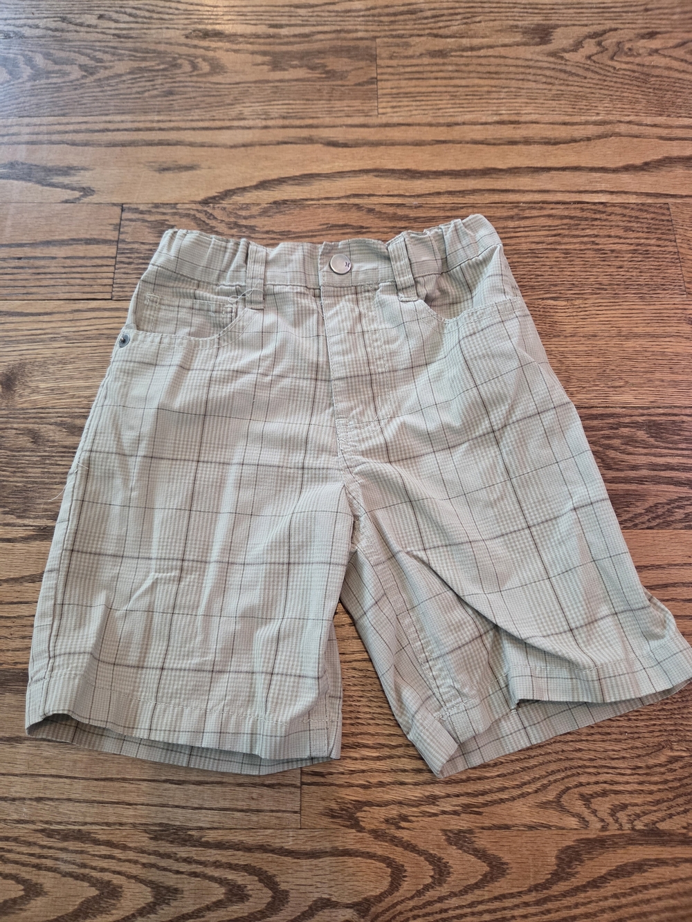 Hurley Boys - Light Khaki Plaid Shorts - Size 5